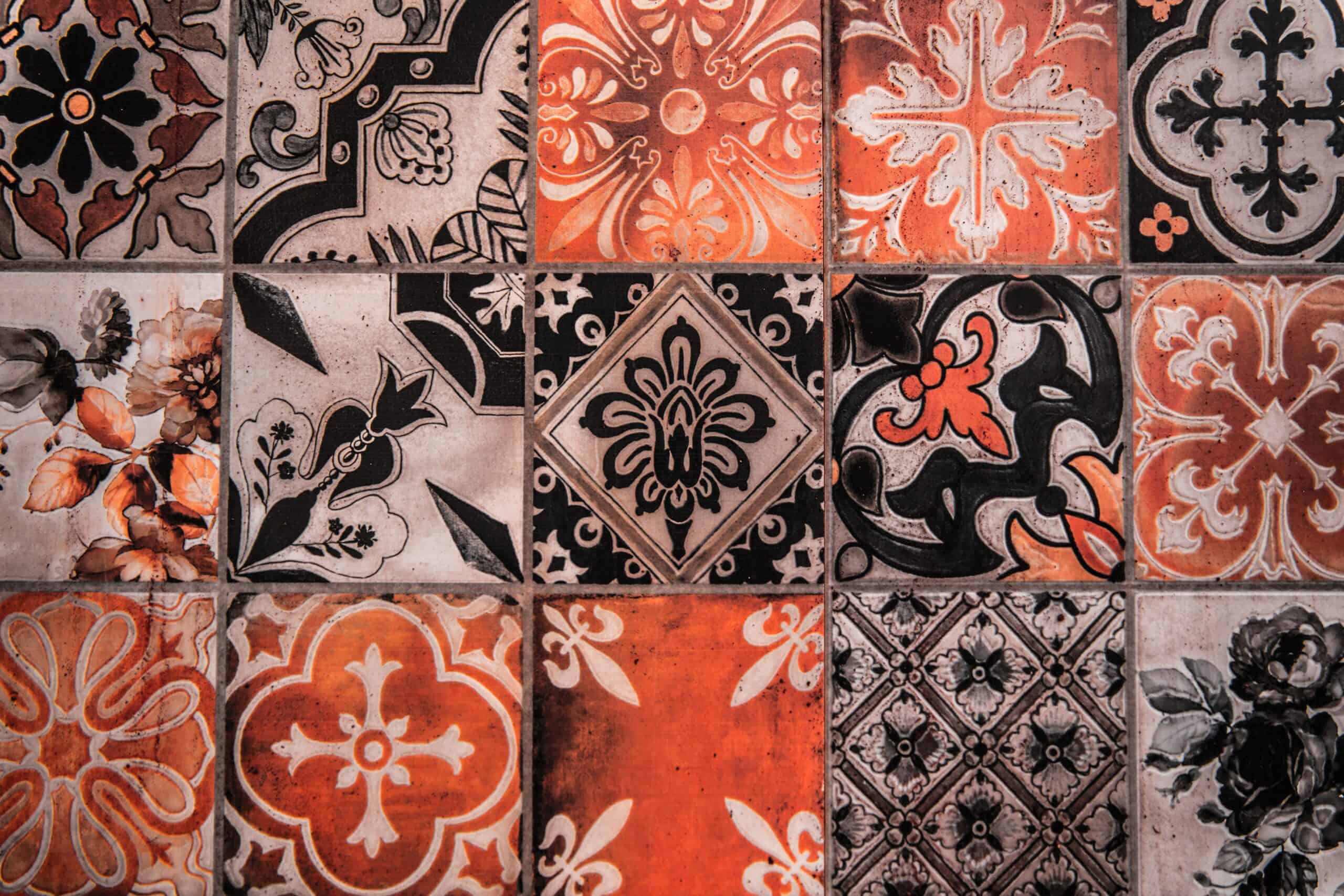 colourful, patterned tiles